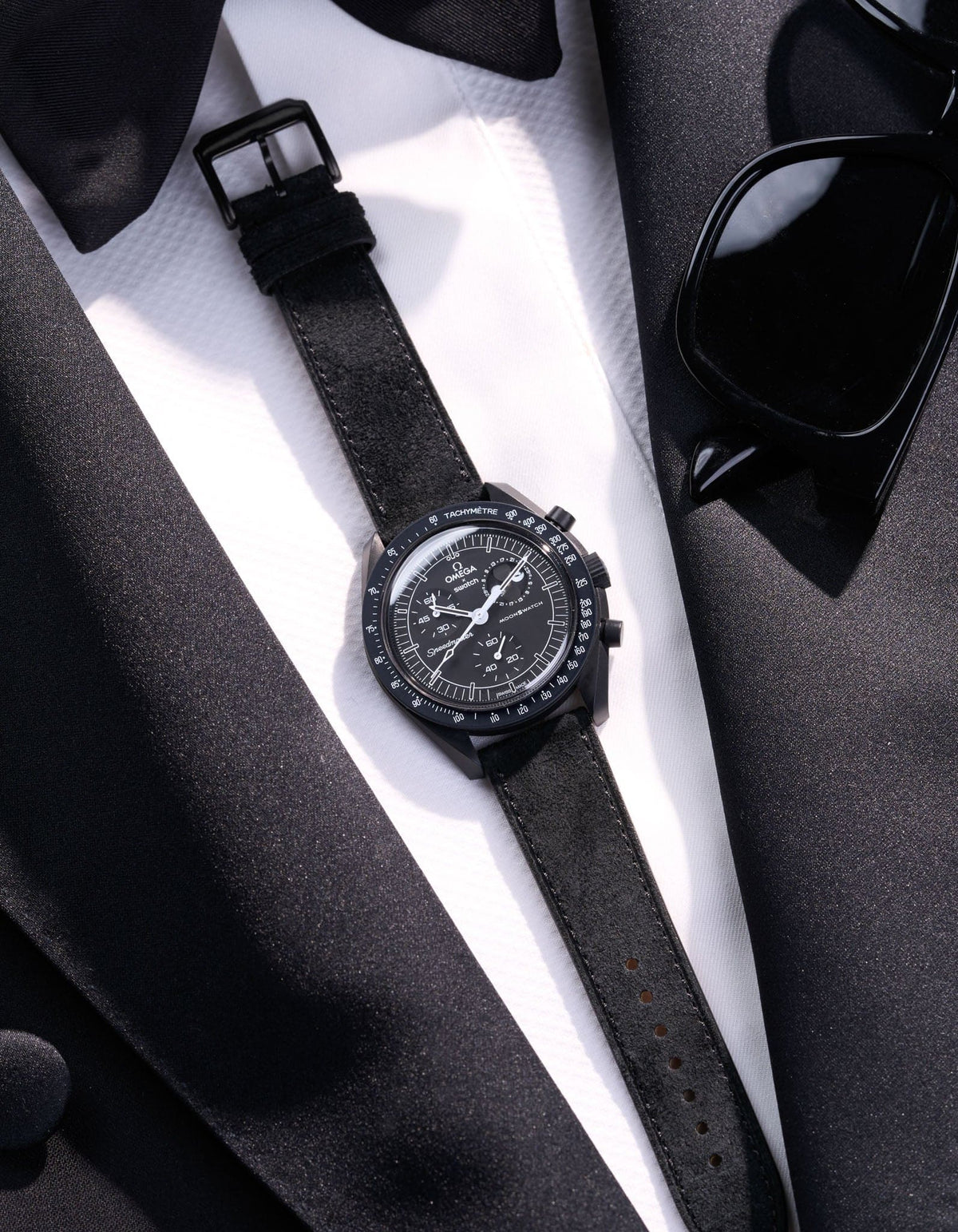 Mission to the Moon Phase - New Moon (Leather Strap) - OM Luxury