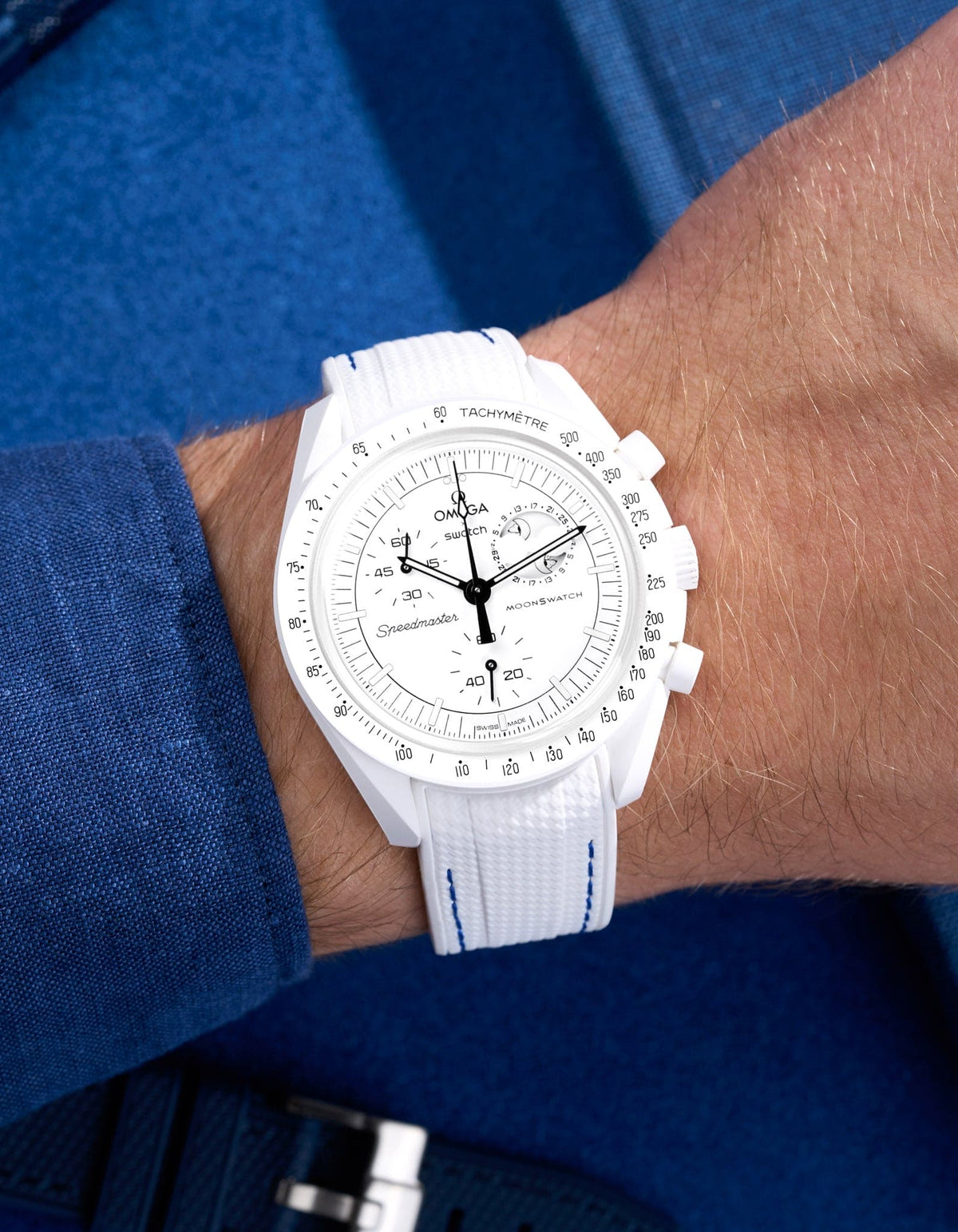 MoonSwatch Mission to the Moon Phase (Rubber Strap) - OM Luxury