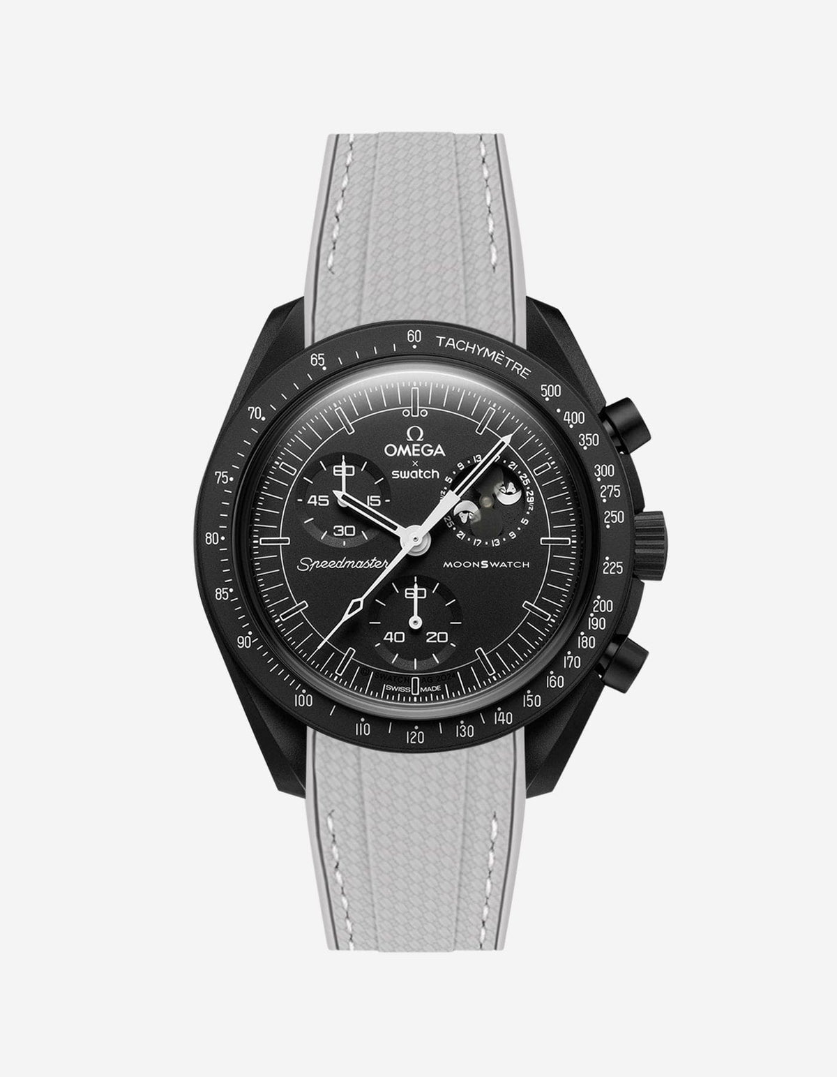 MoonSwatch Mission to The Moonphase - New Moon (Rubber Strap) - OM Luxury