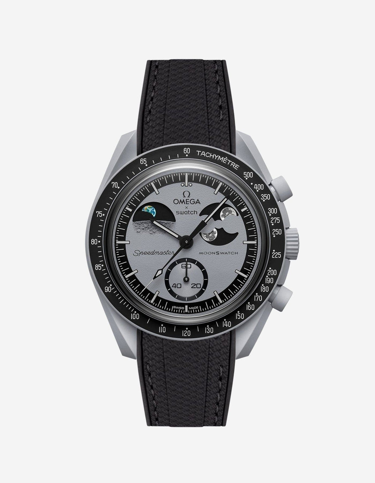 MoonSwatch Mission To Earth Phase Watch (Rubber Strap) - OM Luxury