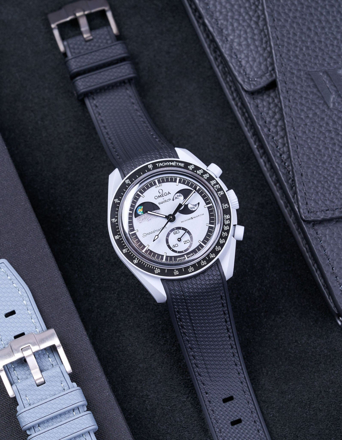 MoonSwatch Mission To Earth Phase Watch (Rubber Strap) - OM Luxury