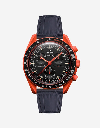 Mission to Earth - Lava (Leather Strap) - OM Luxury