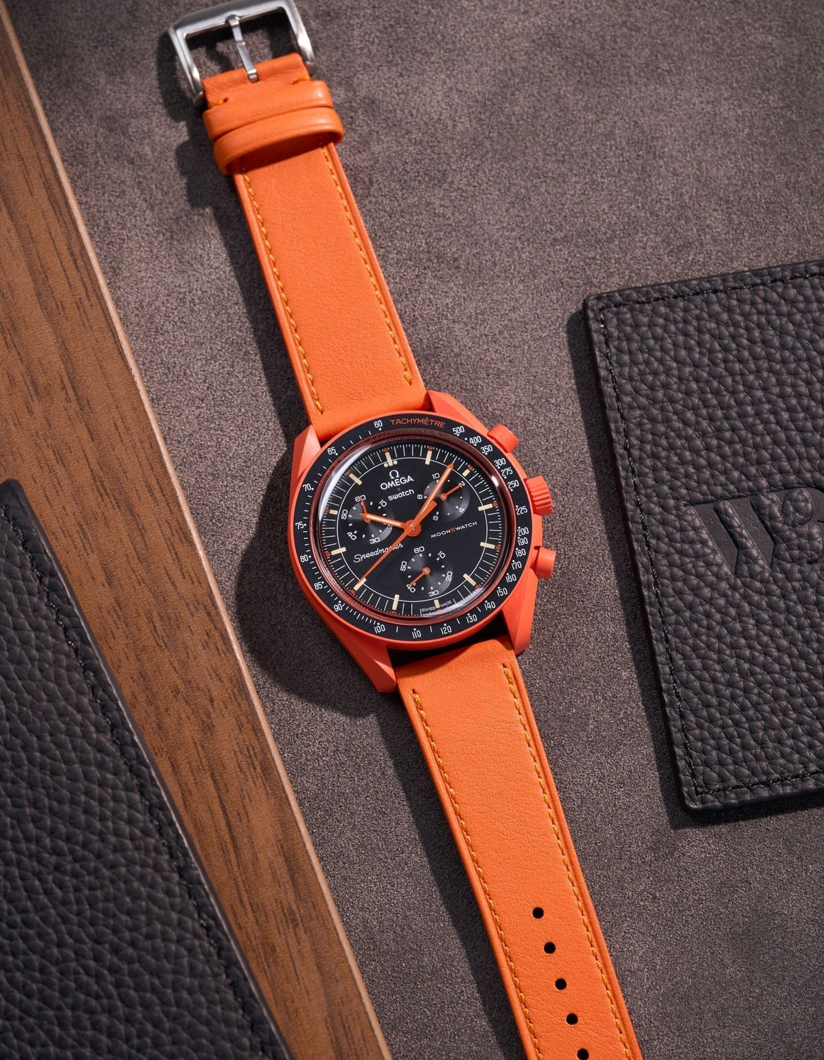 Mission to Earth - Lava (Leather Strap) - OM Luxury