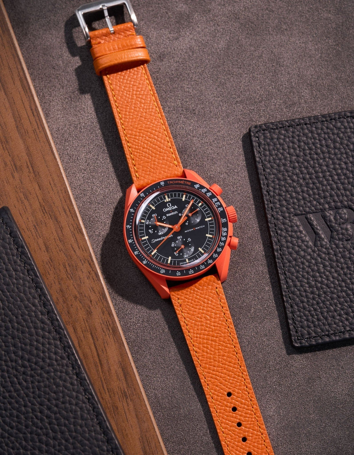 Mission to Earth - Lava (Leather Strap) - OM Luxury
