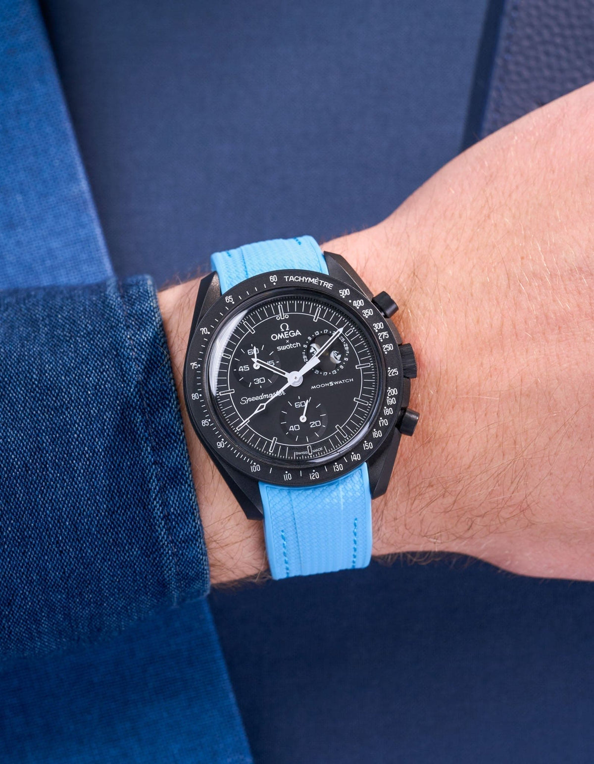 MoonSwatch Mission to The Moonphase - New Moon (Rubber Strap) - OM Luxury