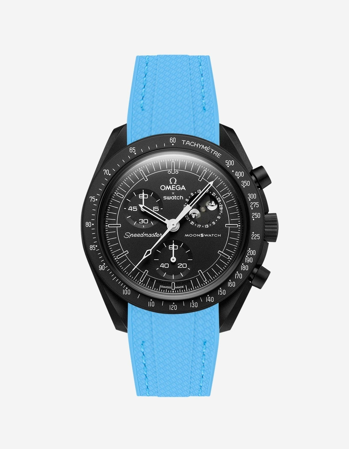 MoonSwatch Mission to The Moonphase - New Moon (Rubber Strap) - OM Luxury
