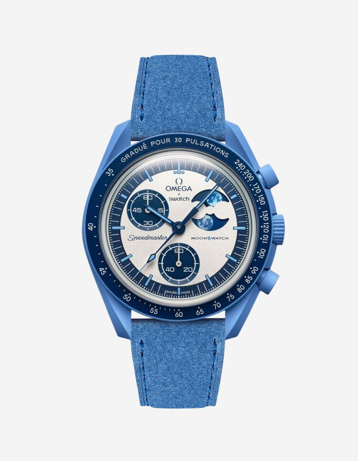 Mission to the Super Blue Moonphase (Leather Strap) - OM Luxury