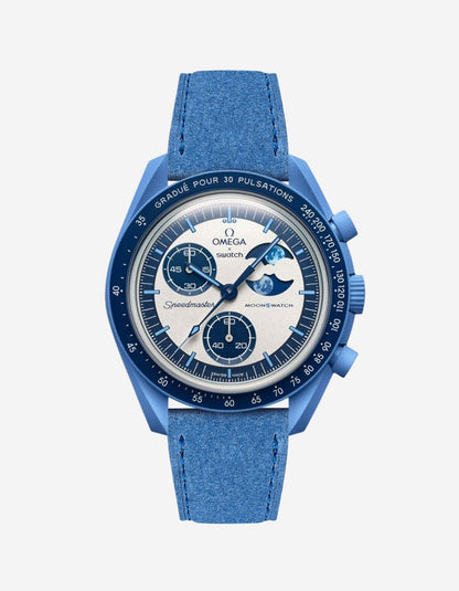 Mission to the Super Blue Moonphase (Leather Strap) - OM Luxury