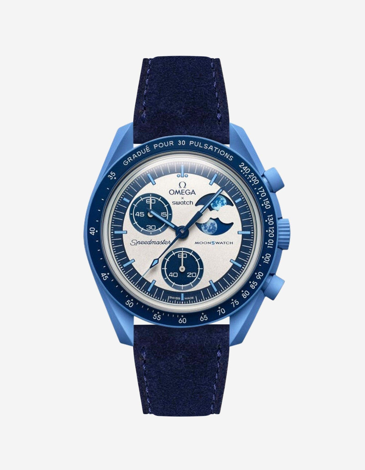 Mission to the Super Blue Moonphase (Leather Strap) - OM Luxury