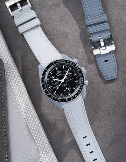 Curved Vertech Rubber Strap - Grey - OM Luxury