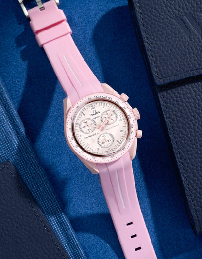 Curved Rubber Strap - Pink - OM Luxury