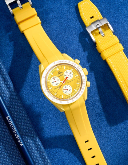 Curved Rubber Strap - Yellow - OM Luxury