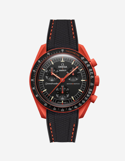 MoonSwatch Mission to Earth - Lava (Rubber Strap) - OM Luxury