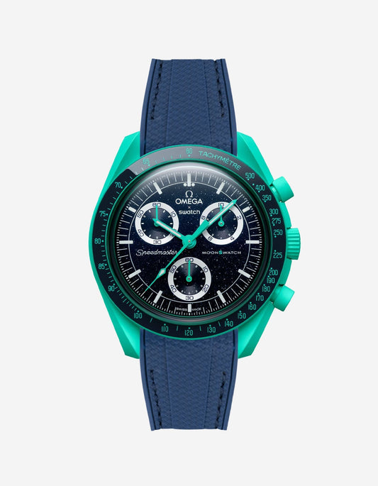 MoonSwatch Mission On Earth Watch - Polar Lights (Rubber Strap) - OM Luxury