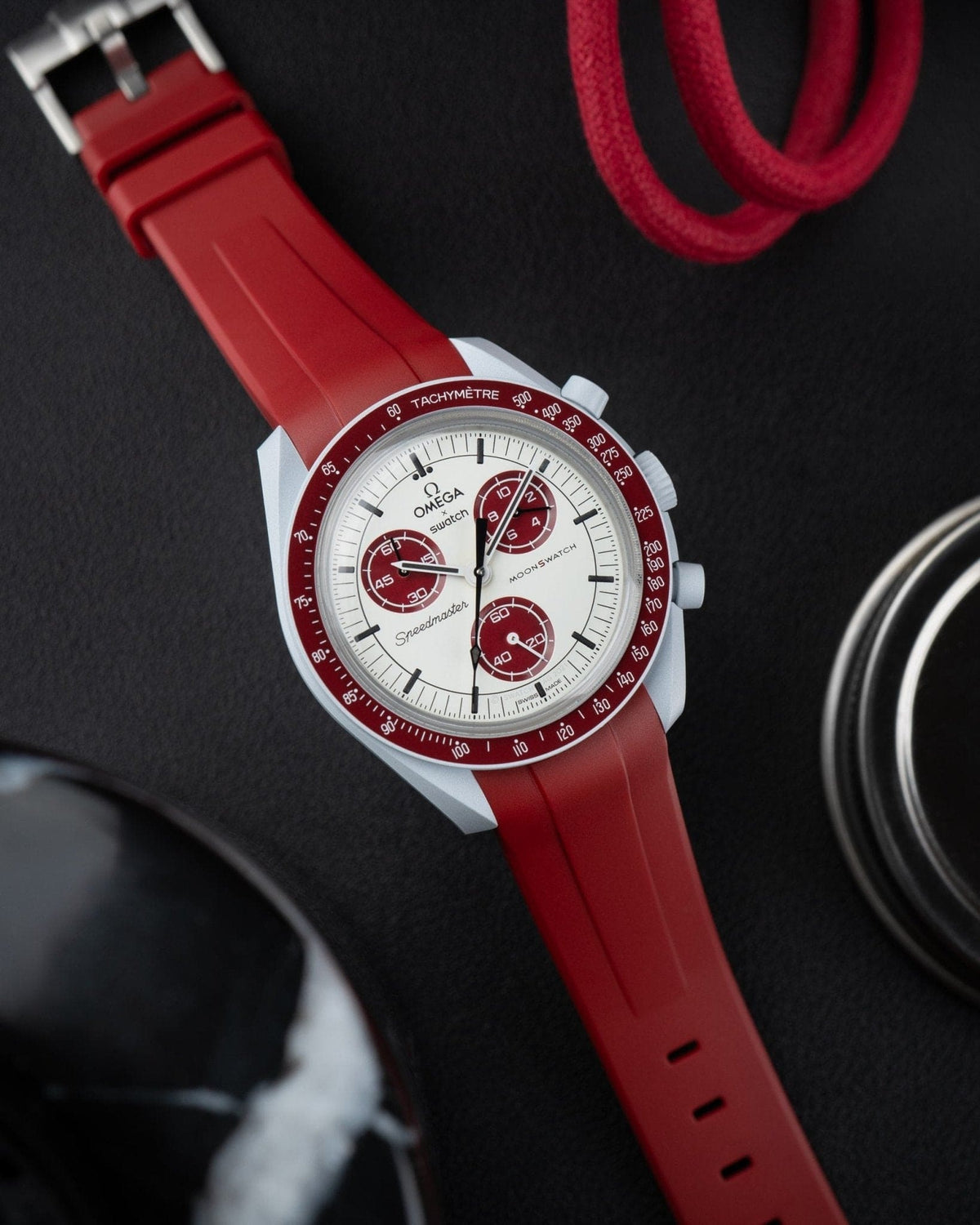 MoonSwatch Mission to Pluto (Rubber Strap) - OM Luxury
