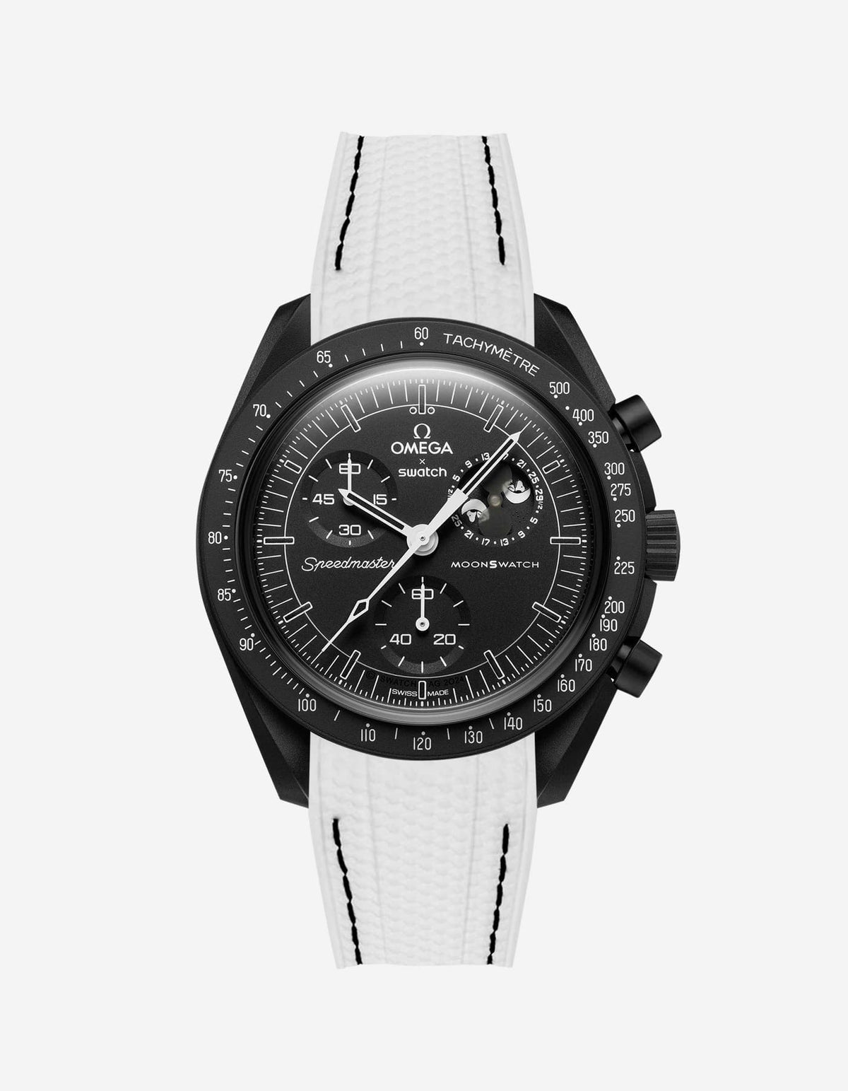 MoonSwatch Mission to The Moonphase - New Moon (Rubber Strap) - OM Luxury