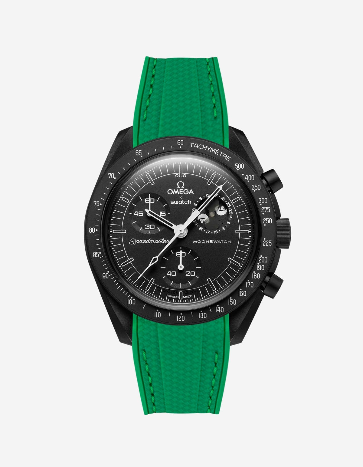 MoonSwatch Mission to The Moonphase - New Moon (Rubber Strap) - OM Luxury