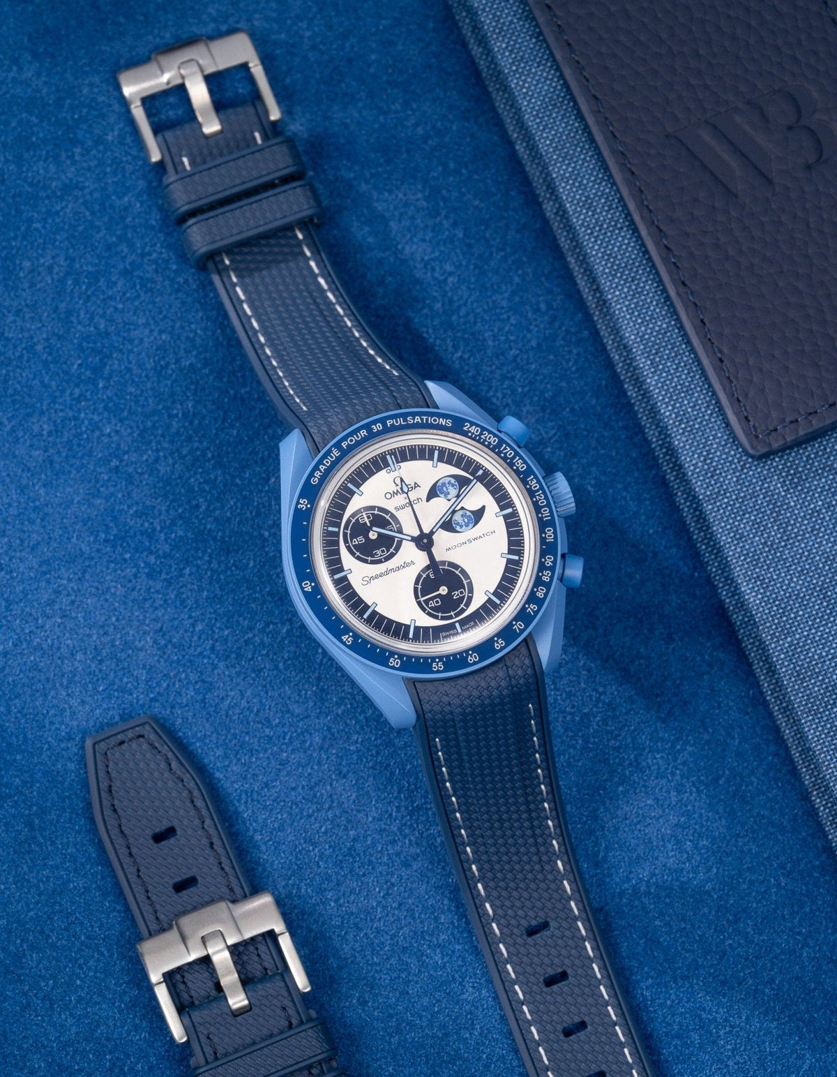 MoonSwatch Mission to the Super Blue Moon Phase (Rubber Strap) - OM Luxury