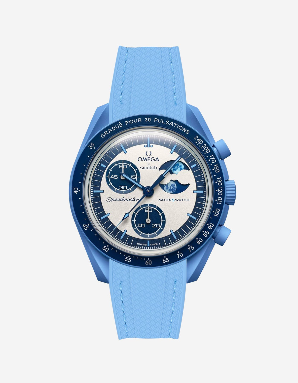 MoonSwatch Mission to the Super Blue Moon Phase (Rubber Strap) - OM Luxury